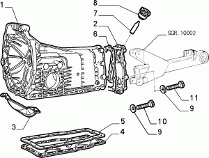 TRANSMISSION AND DIFFERENTIAL UNIT, CASING AND COVERS