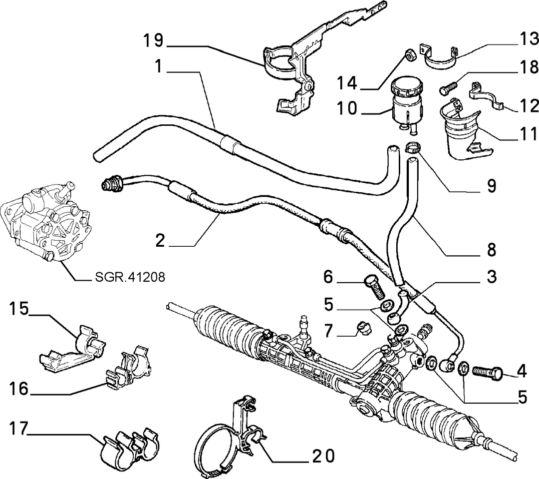 POWER STEERING HYDRAULIC SYSTEM 1