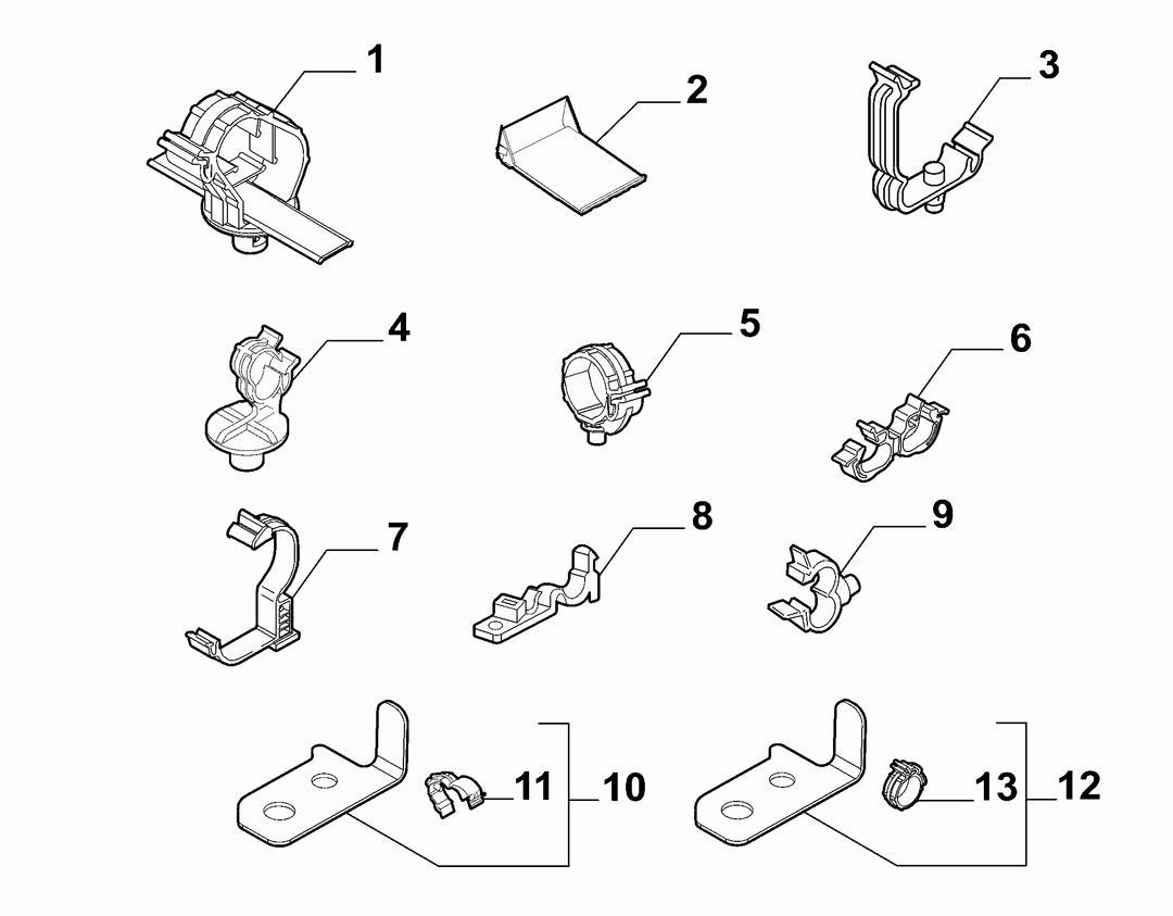 CABLE SET FIXINGS 2
