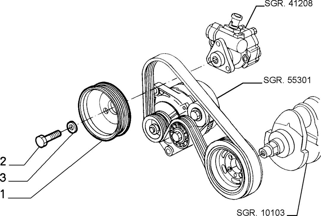 VARIOUS CONTROLS (BELTS AND PULLEYS) 2