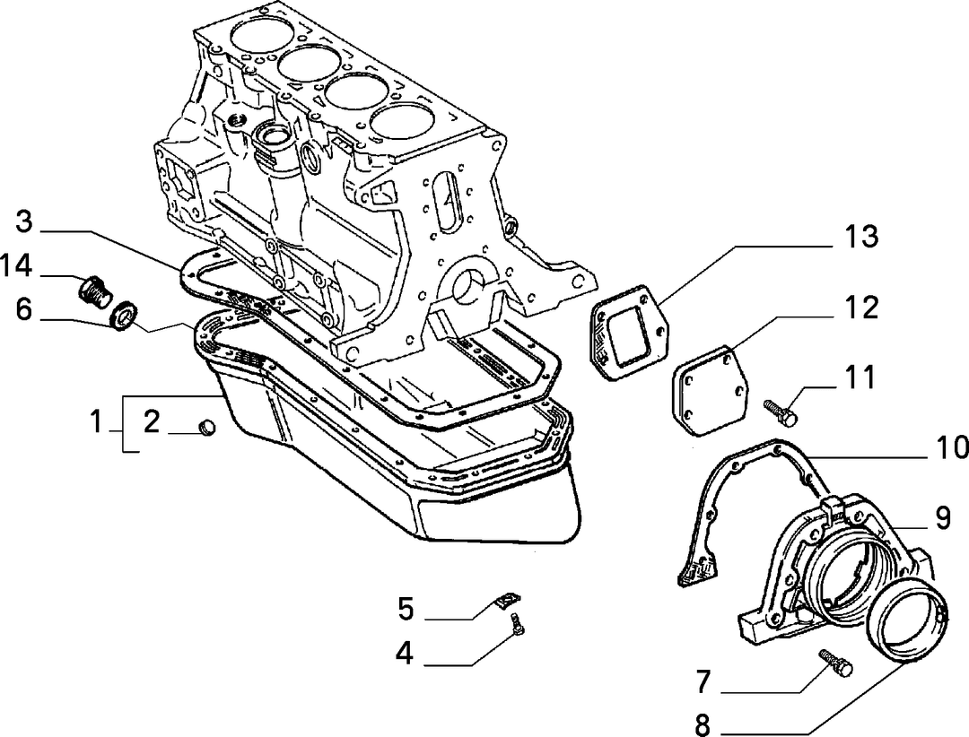 BLOCK SUMP AND COVERS 6
