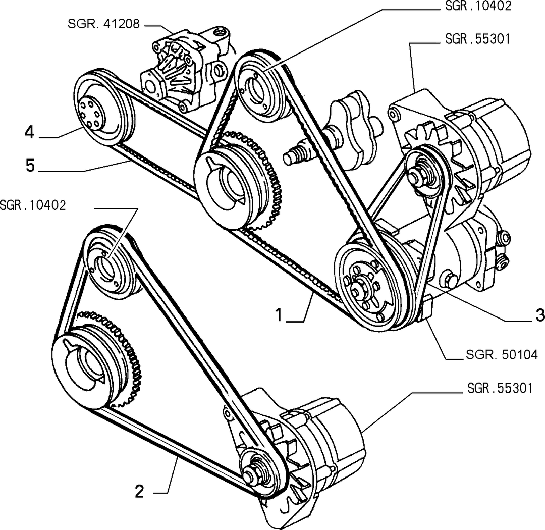 VARIOUS CONTROLS (BELTS AND PULLEYS) 3