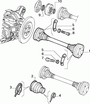 REAR AXLE SEMI-SHAFT