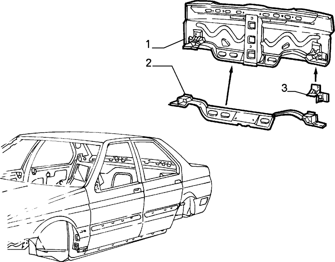 BODYSHELL, PANELS (REAR PART)  2