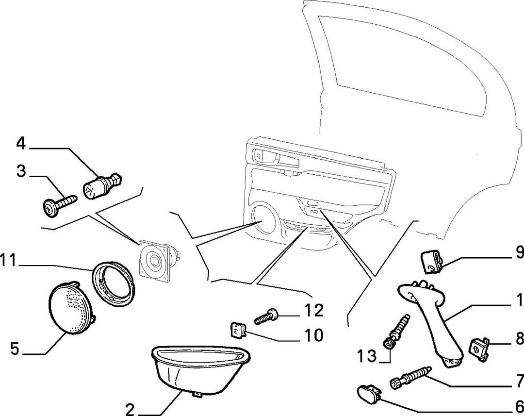 ACCESORY FOR PANELS REAR DOOR  1