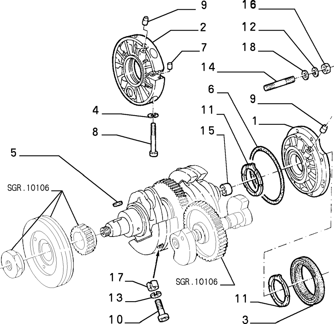 CRANKSHAFT AND FLYWHEEL 5
