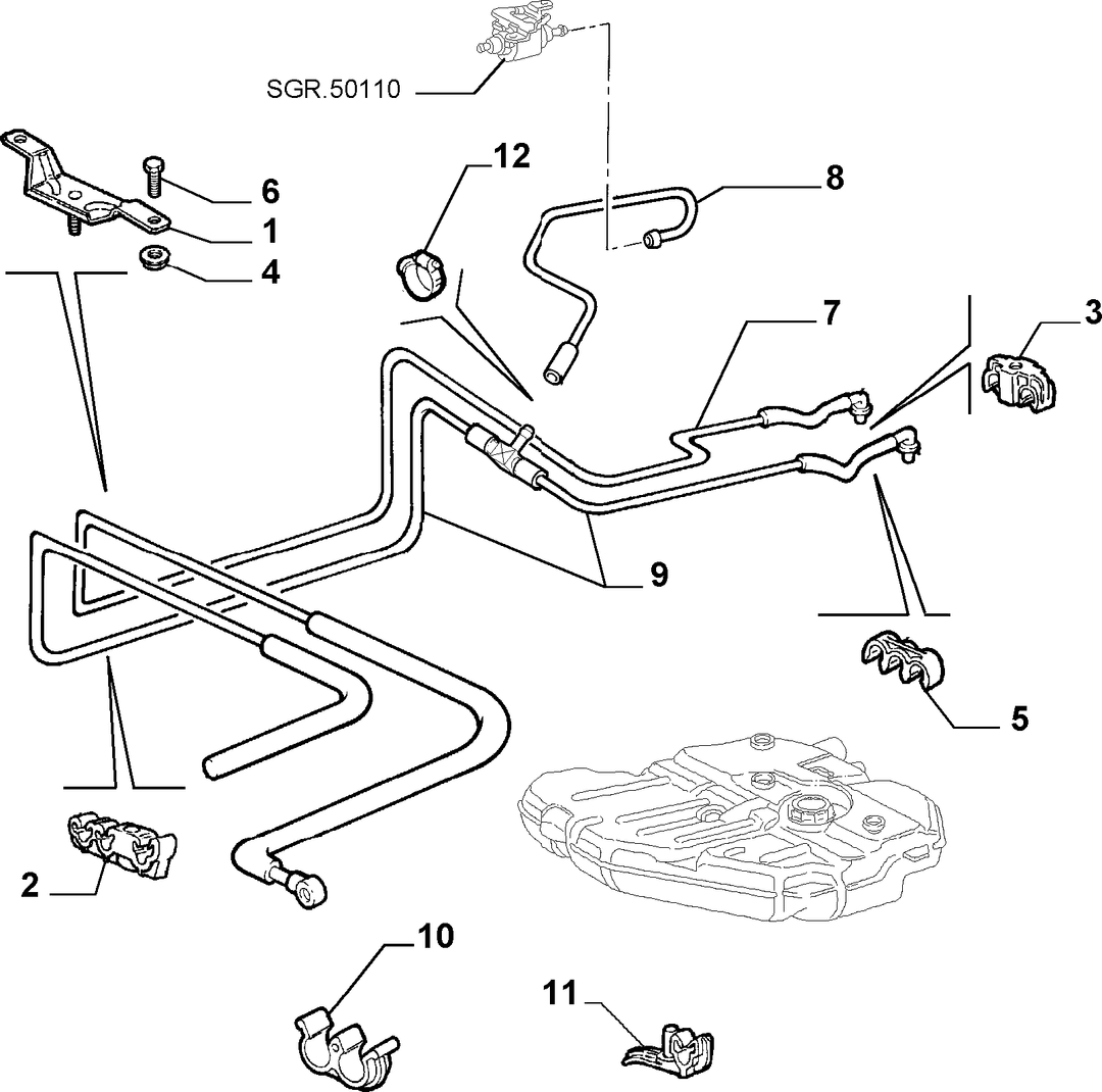 FUEL TANK PIPING 16