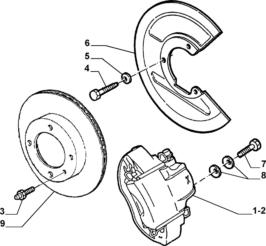 FRONT WHEEL BRAKES 1