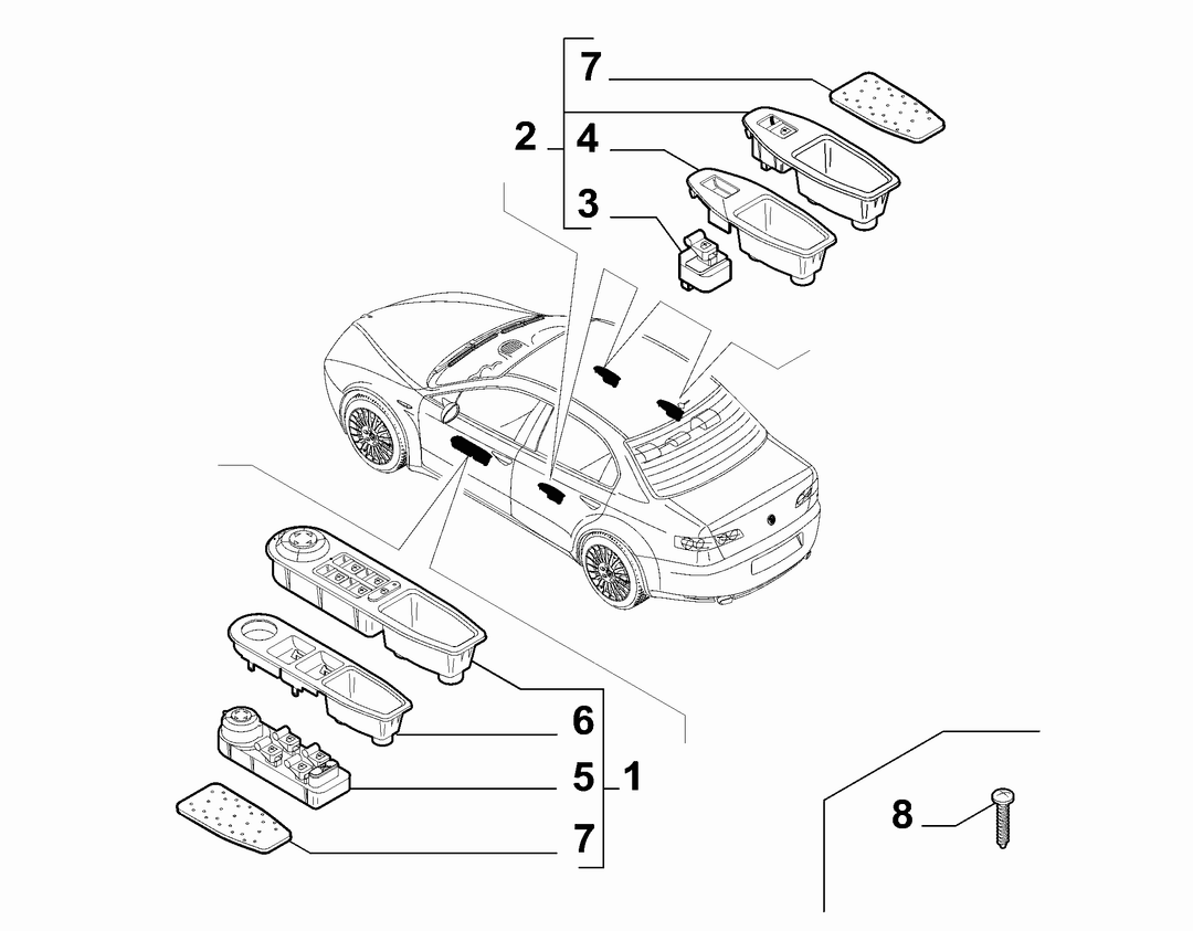 VARIOUS CONTROL PUSH BUTTONS AND SWITCHES  3