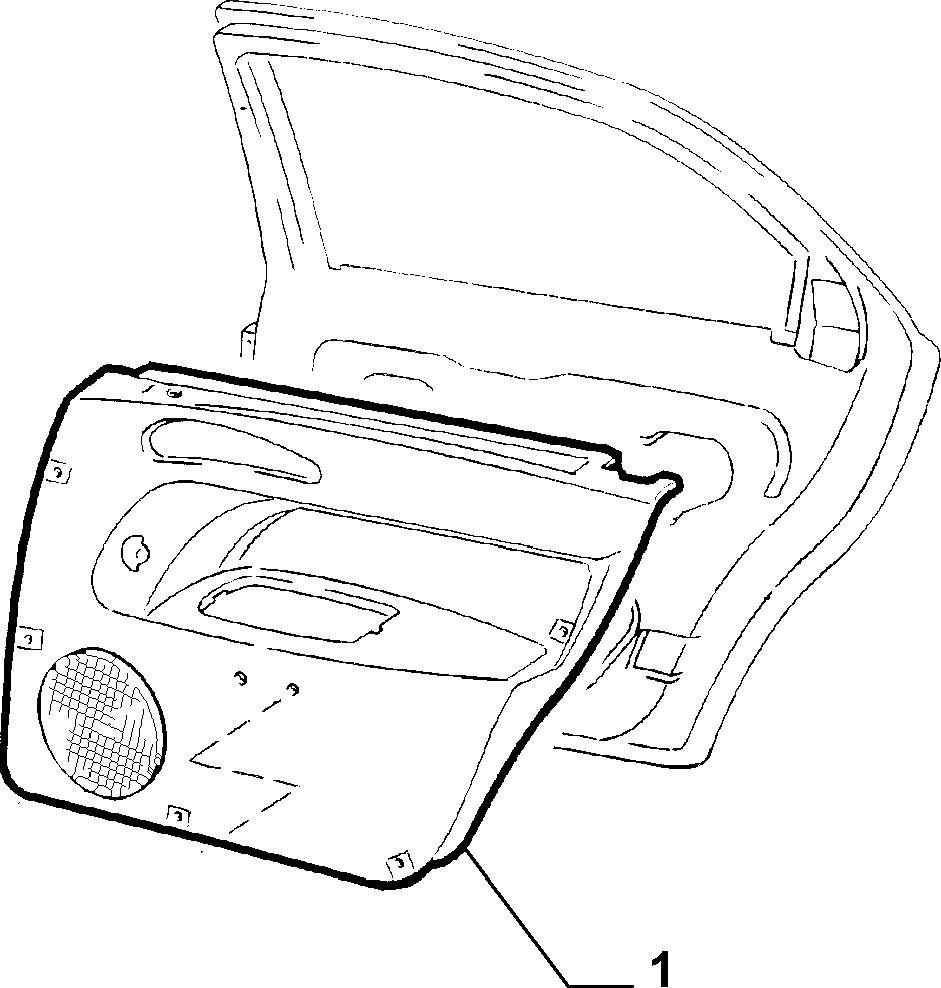 PANELS FOR REAR SIDE DOOR 5