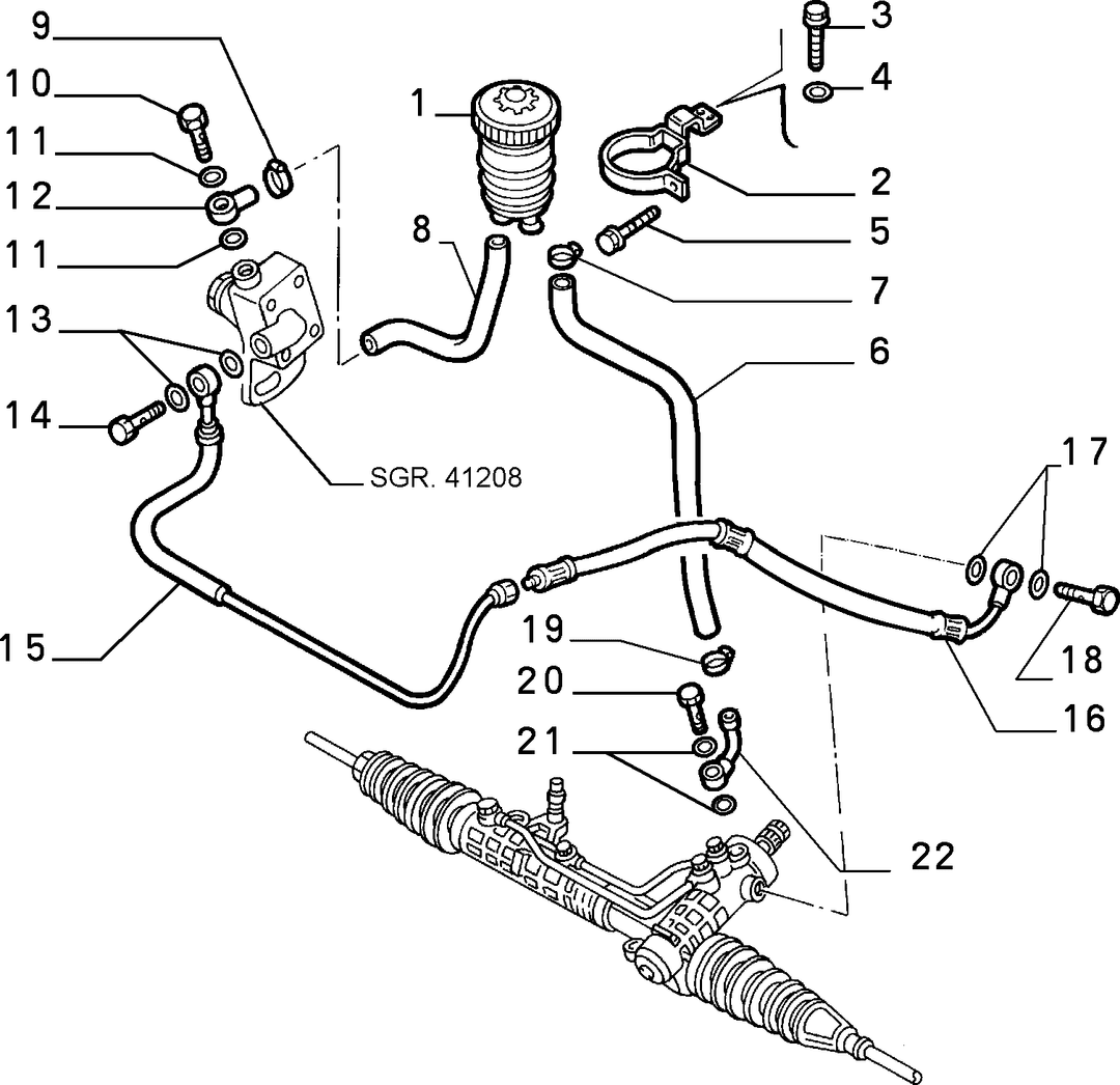 POWER STEERING HYDRAULIC SYSTEM 1