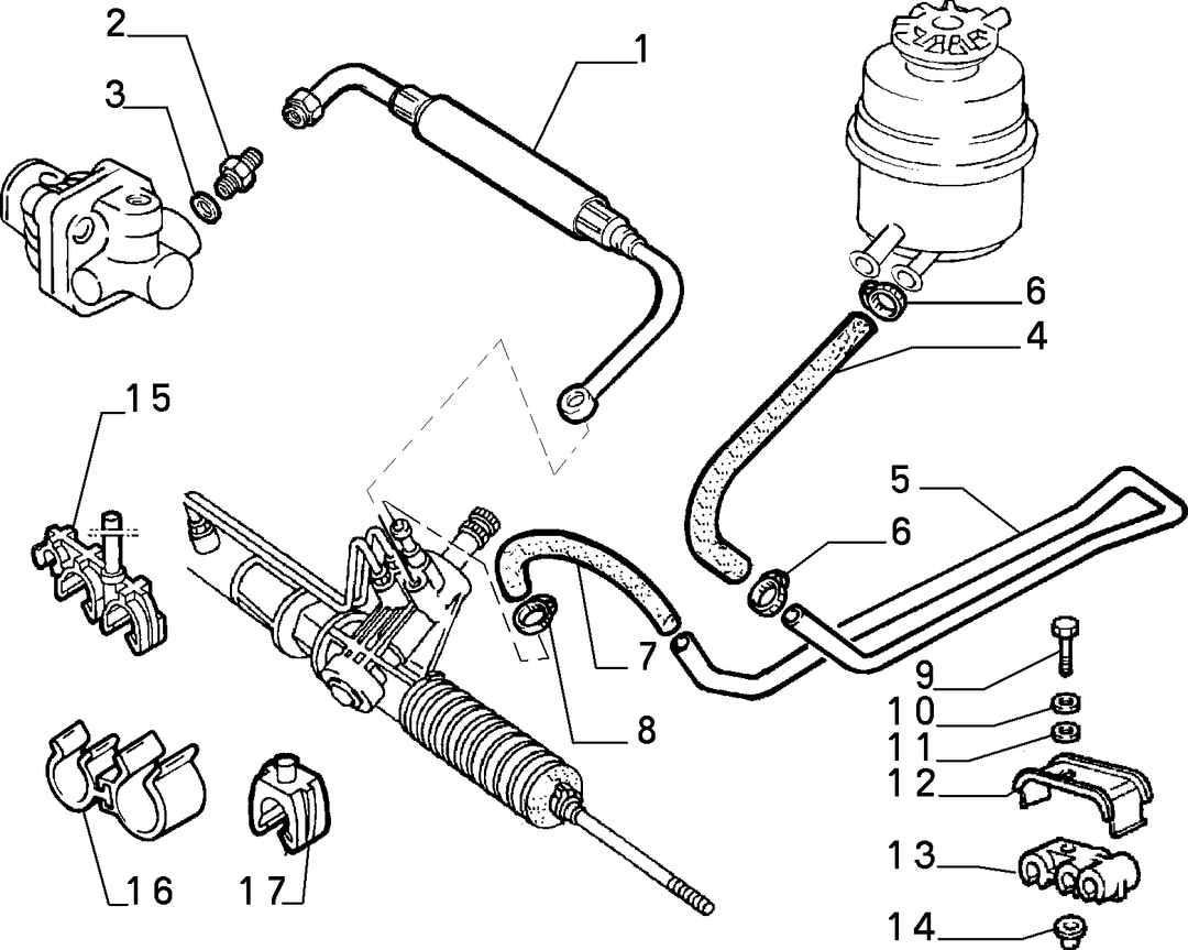 POWER STEERING HYDRAULIC SYSTEM 7