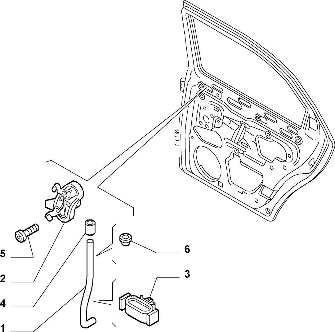 LOCKS AND CONTROLS FOR REAR SIDE DOOR  3