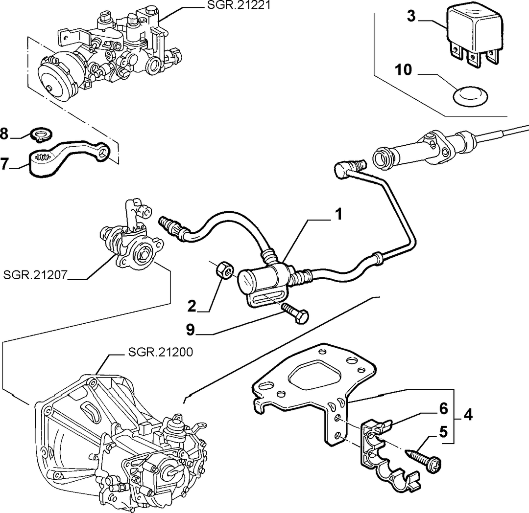 CLUTCH RELEASE HYDRAULIC CONTROL 2