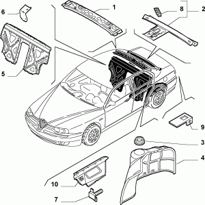BODYSHELL,STRUCTURE (REAR PART)
