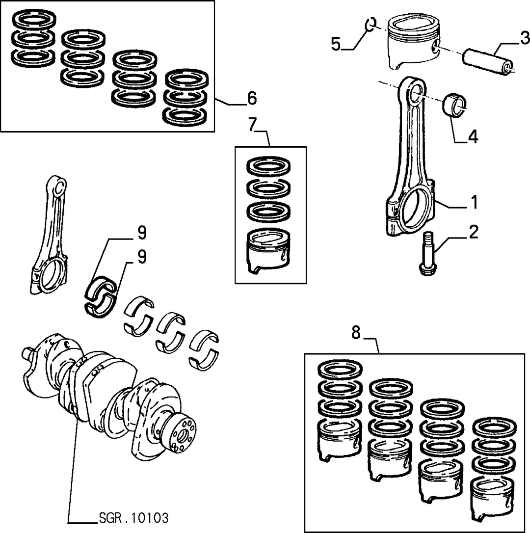 CONNECTING RODS AND PISTONS 1