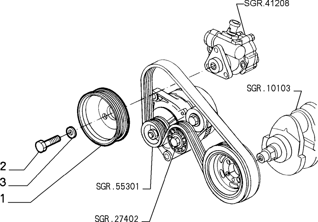 VARIOUS CONTROLS (BELTS AND PULLEYS) 6