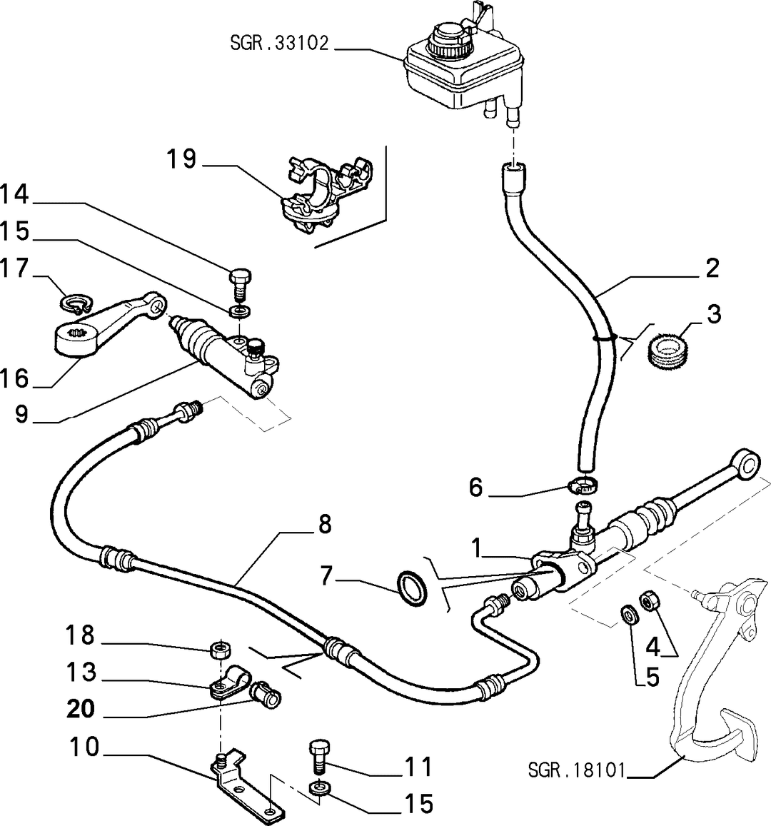 CLUTCH RELEASE HYDRAULIC CONTROL 1