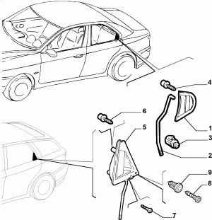 LOCKS AND CONTROLS FOR REAR SIDE DOOR