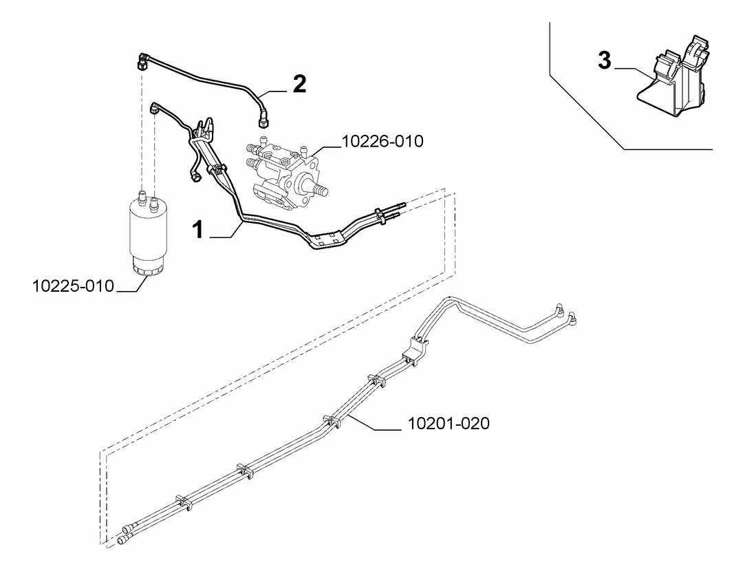 ENGINE WELL FUEL PIPES 3