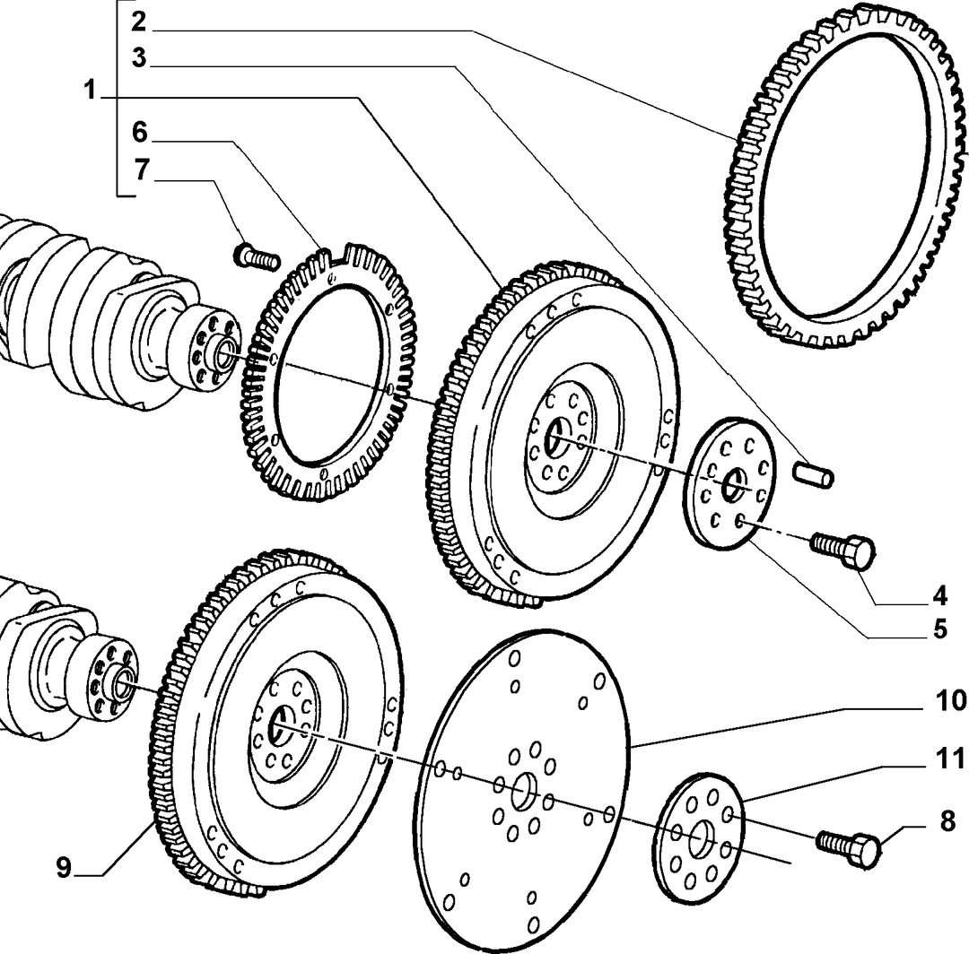 CRANKSHAFT AND FLYWHEEL 6