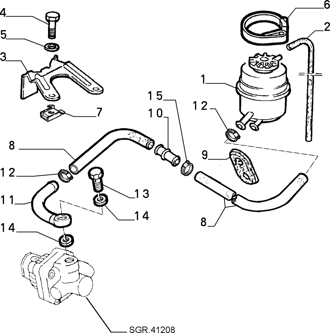 POWER STEERING HYDRAULIC SYSTEM 14