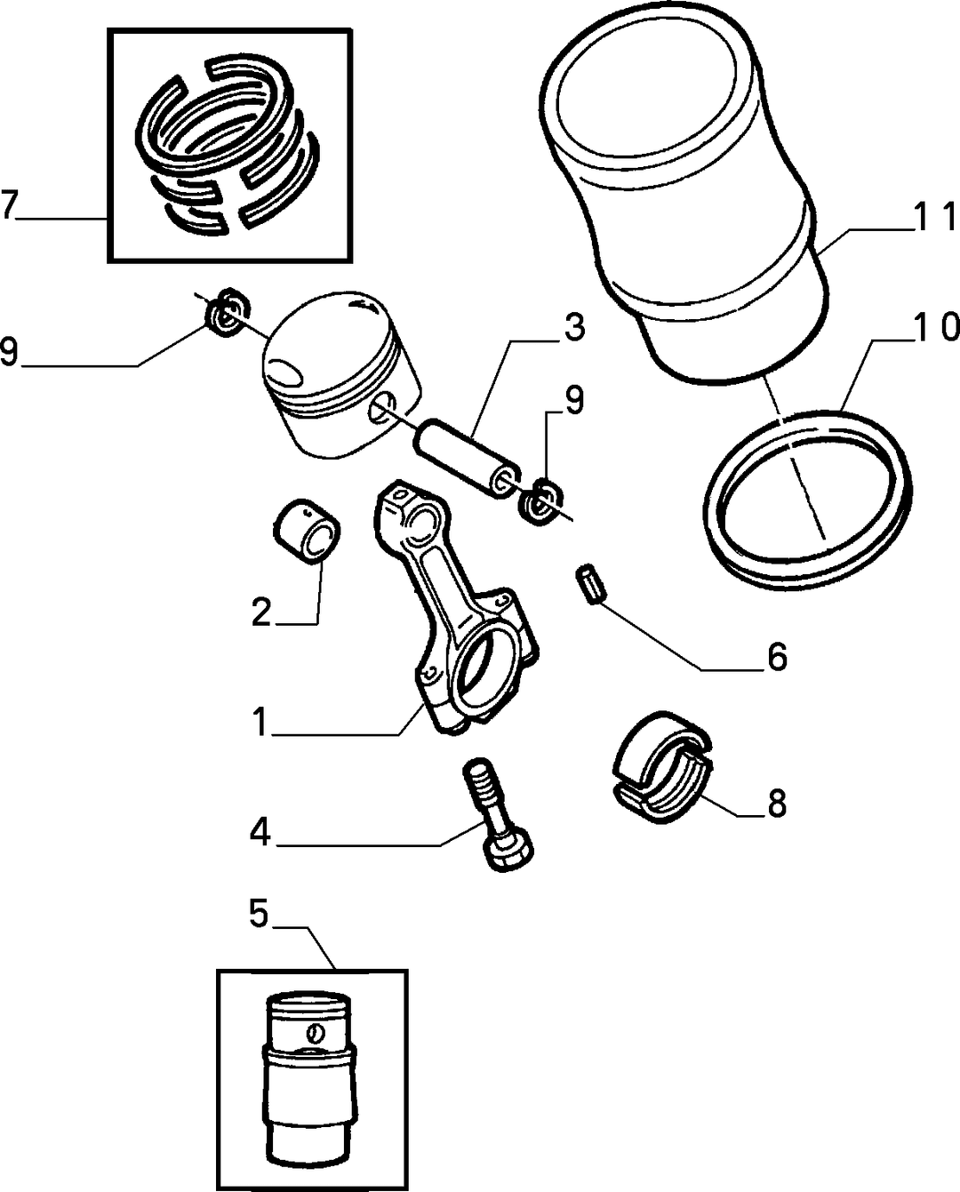 CONNECTING RODS AND PISTONS 3