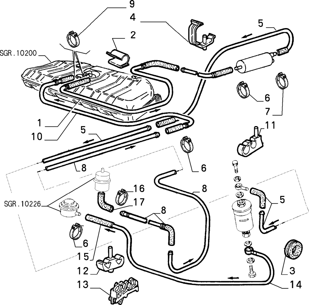 FUEL TANK PIPING 9