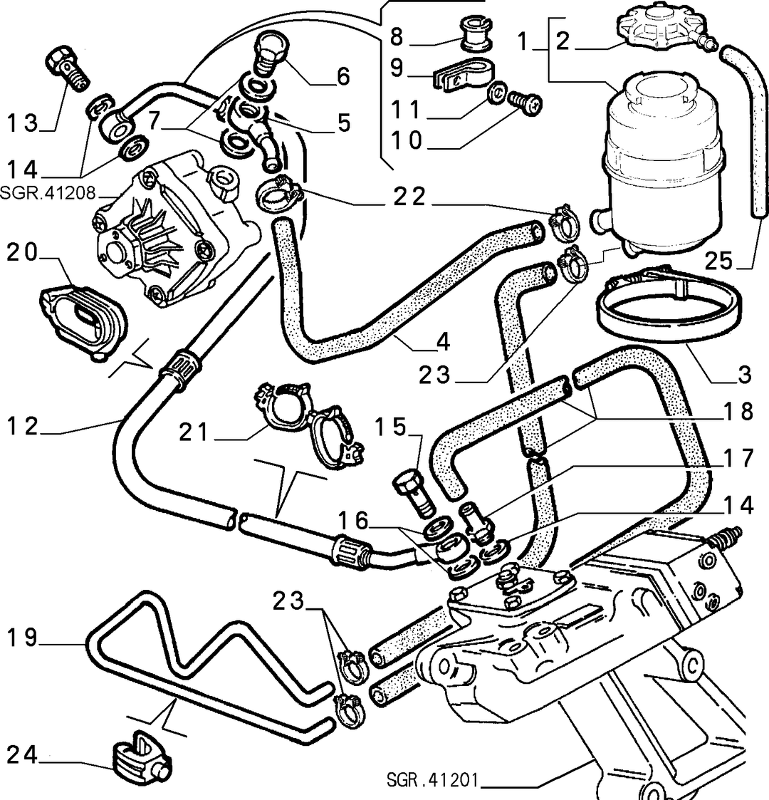 POWER STEERING HYDRAULIC SYSTEM