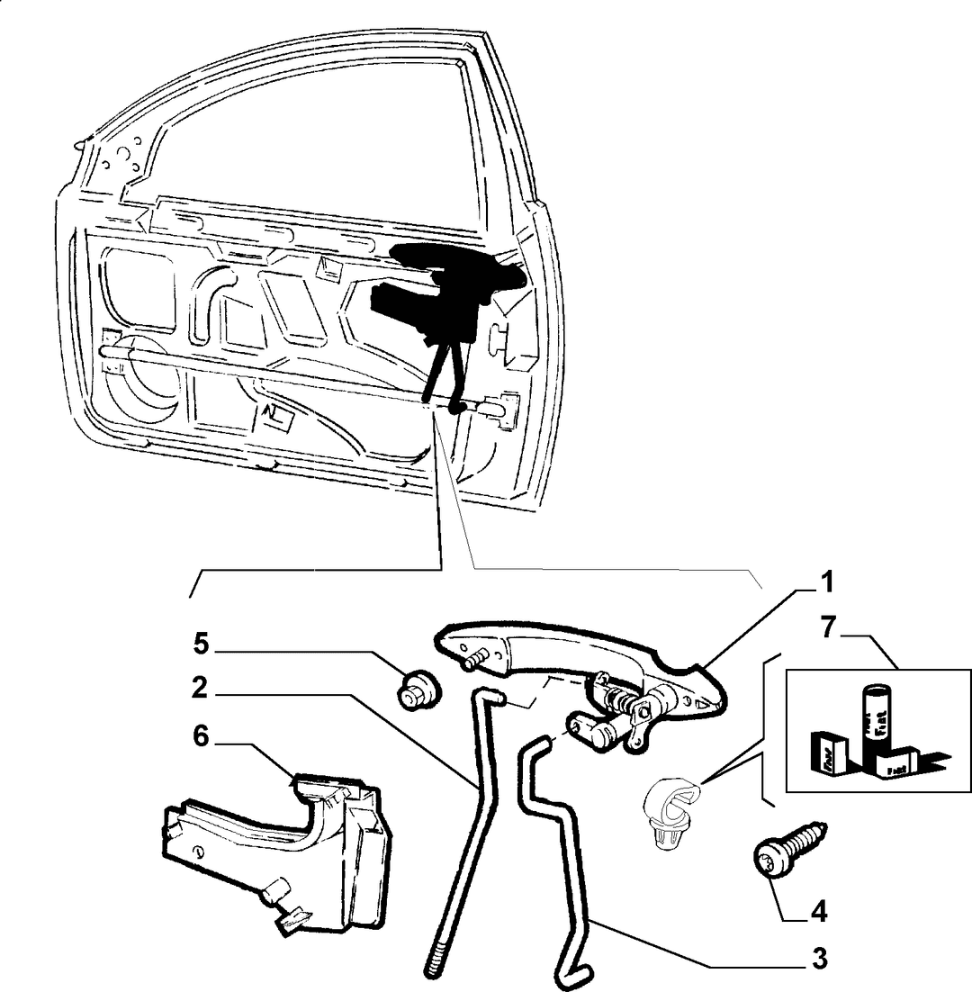 LOCKS AND CONTROLS FOR FRONT SIDE DOORS  2