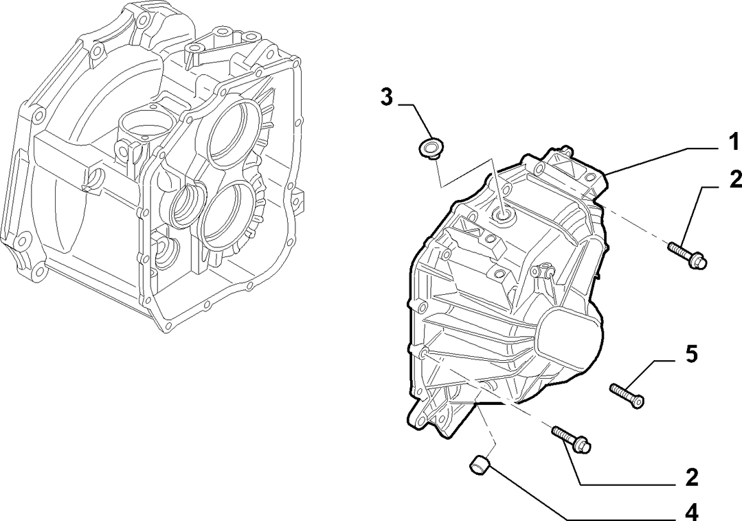TRANSMISSION AND DIFFERENTIAL UNIT, CASING AND COVERS 2