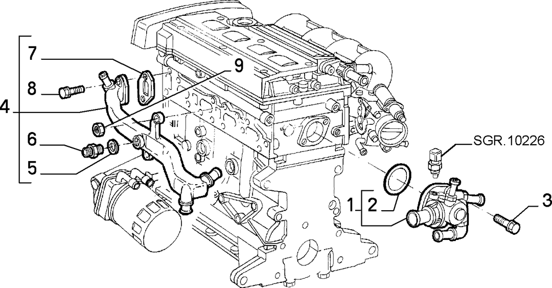 WATER PUMP AND LINES 5