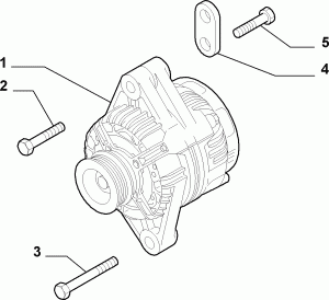 ALTERNATOR AND MOUNTING