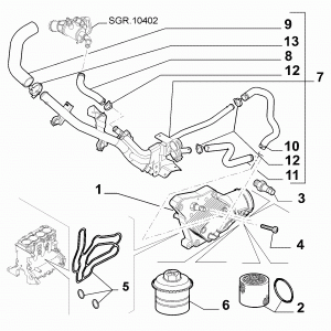 OIL FILTER SUPPORT