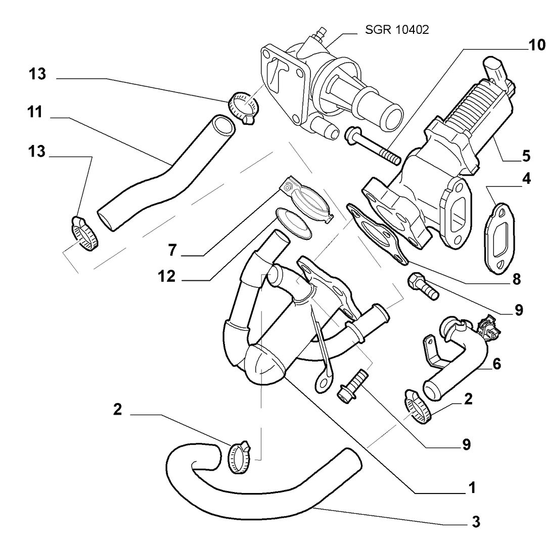 EXHAUST GAS CONTROL DEVICE 1