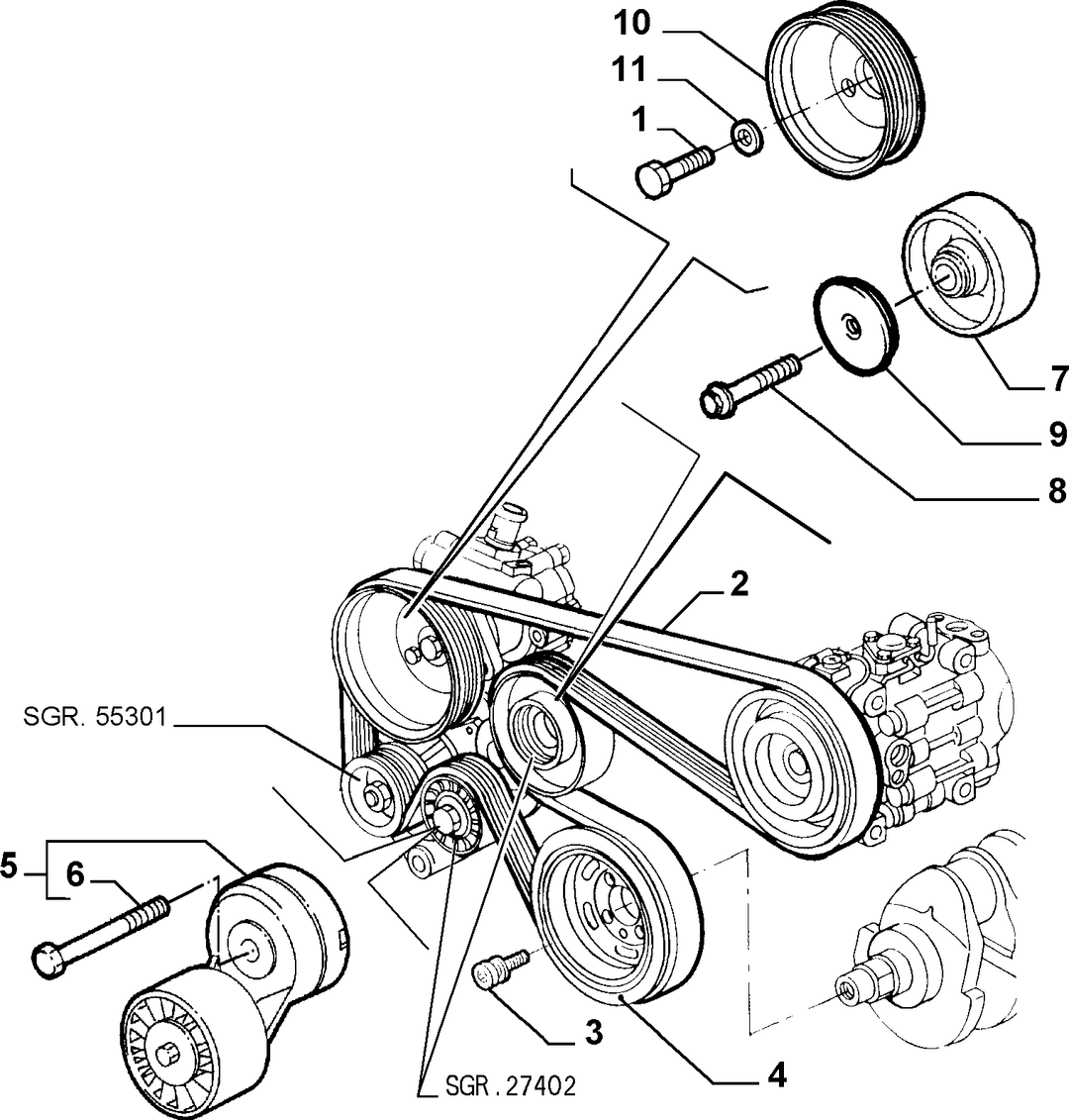 VARIOUS CONTROLS (BELTS AND PULLEYS) 10