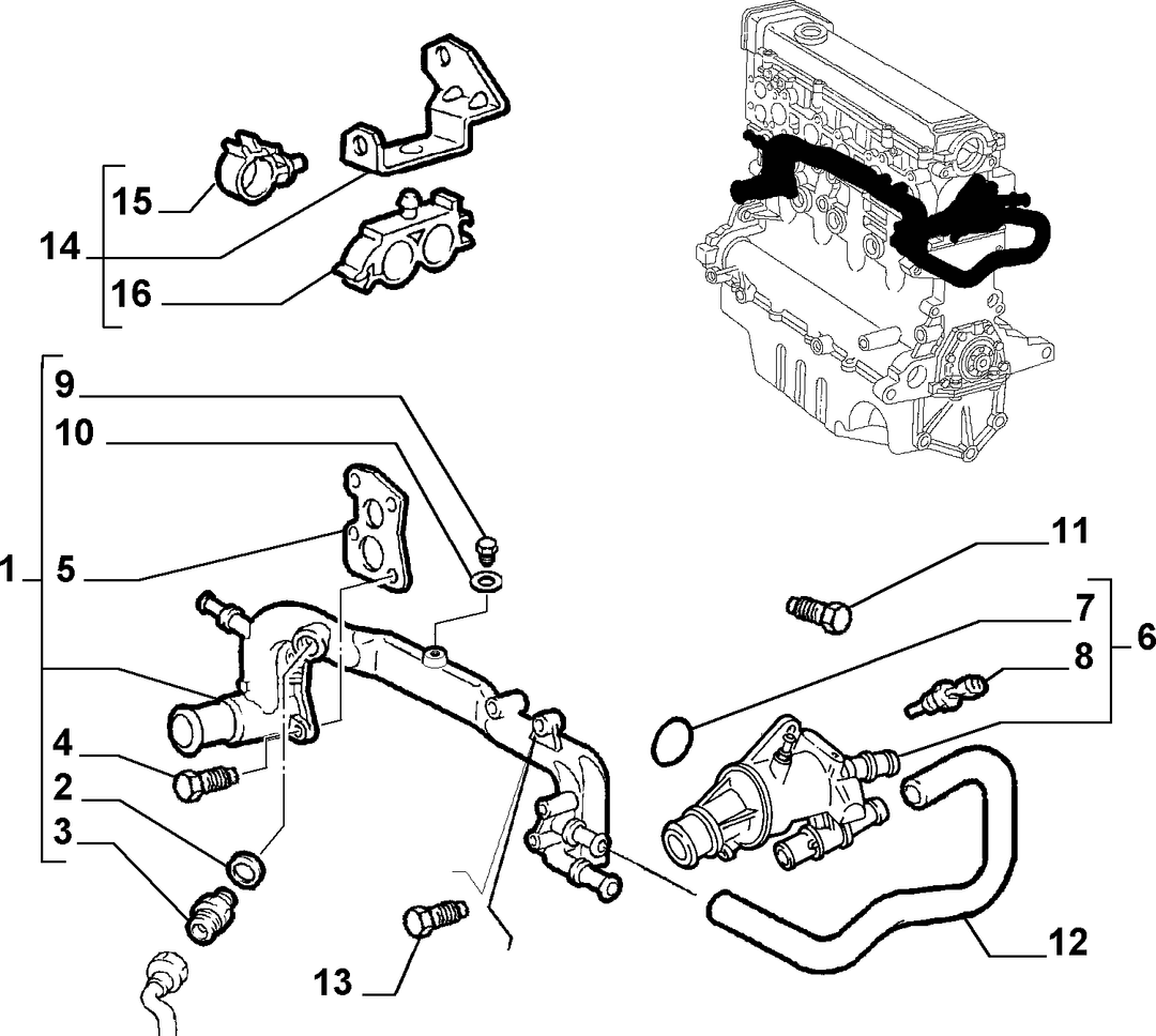 WATER PUMP AND LINES 8