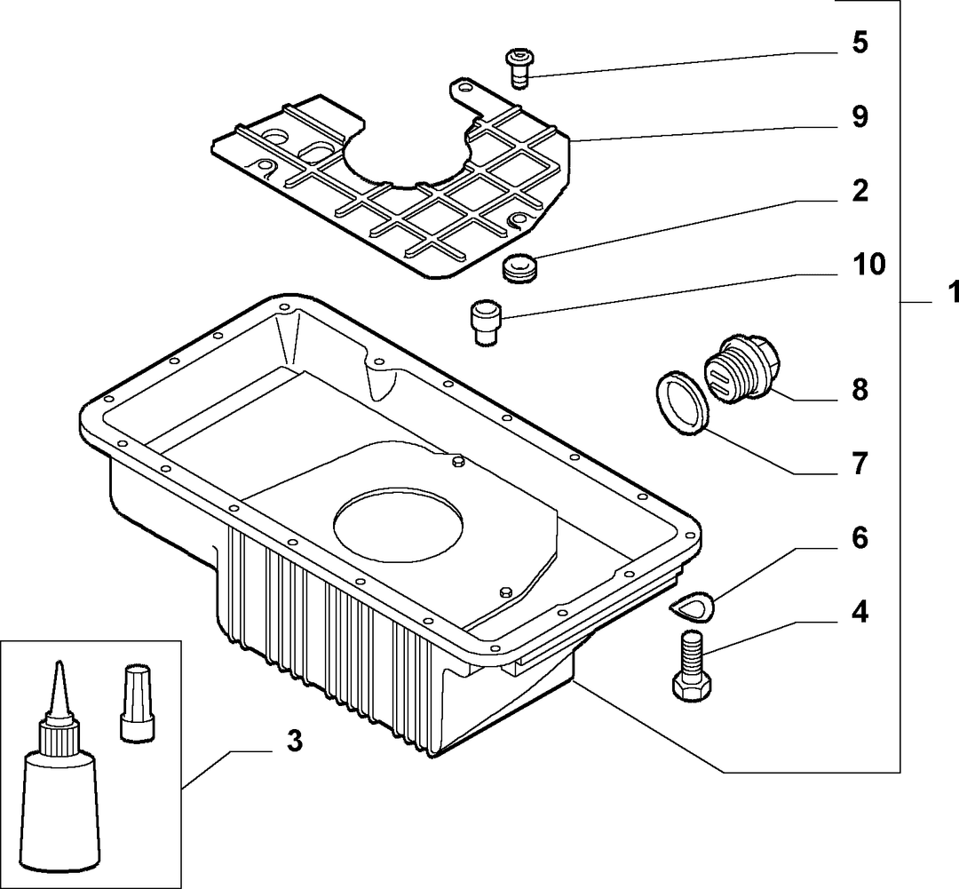 BLOCK SUMP AND COVERS 6