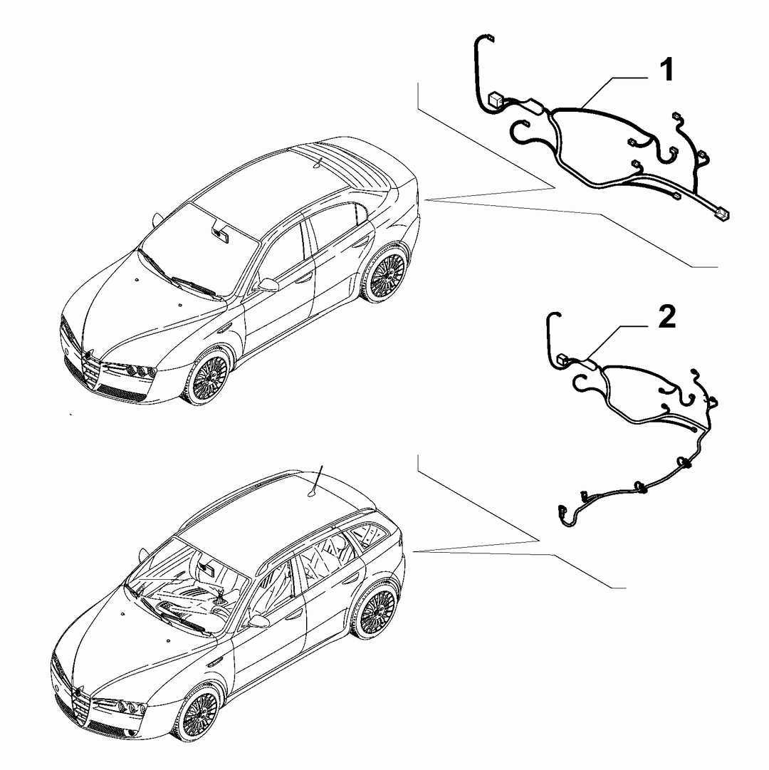 TRUNK/REAR DOOR WIRING SET