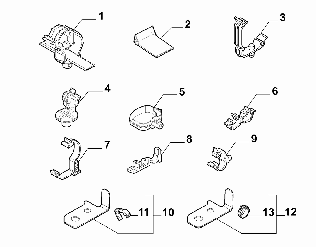 CABLE SET FIXINGS 1