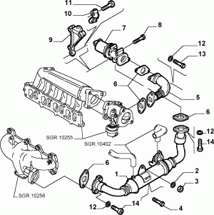 EXHAUST GAS CONTROL DEVICE