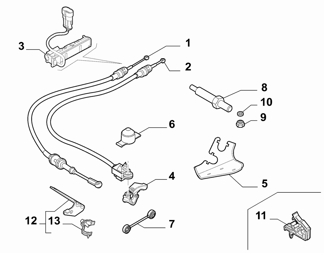 GEAR STICK FLEX SHAFT 3