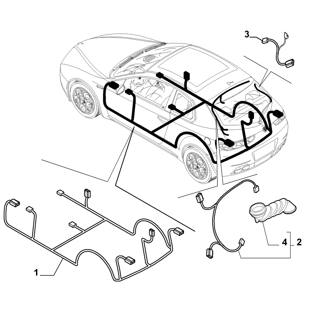 CABLE HARNESS (REAR SEAT)