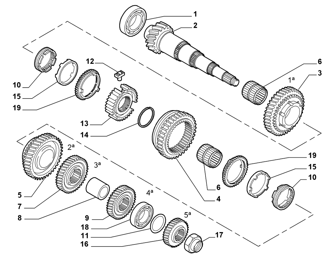 SECONDARY SHAFT AND GEAR LEAD 3