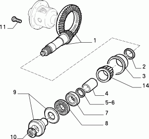 REAR AXLE FINAL DRIVE AND DIFFERENTIAL GEARS