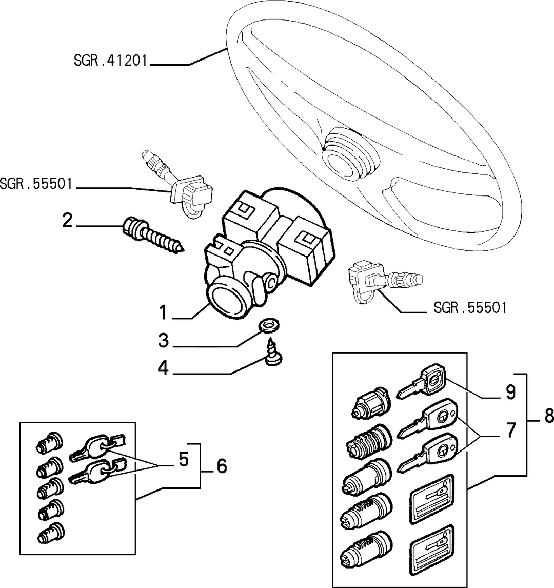 KEY SWITCH IGNITION  1