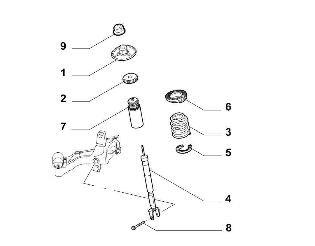 REAR SHOCK ABSORBERS AND SPRINGS
