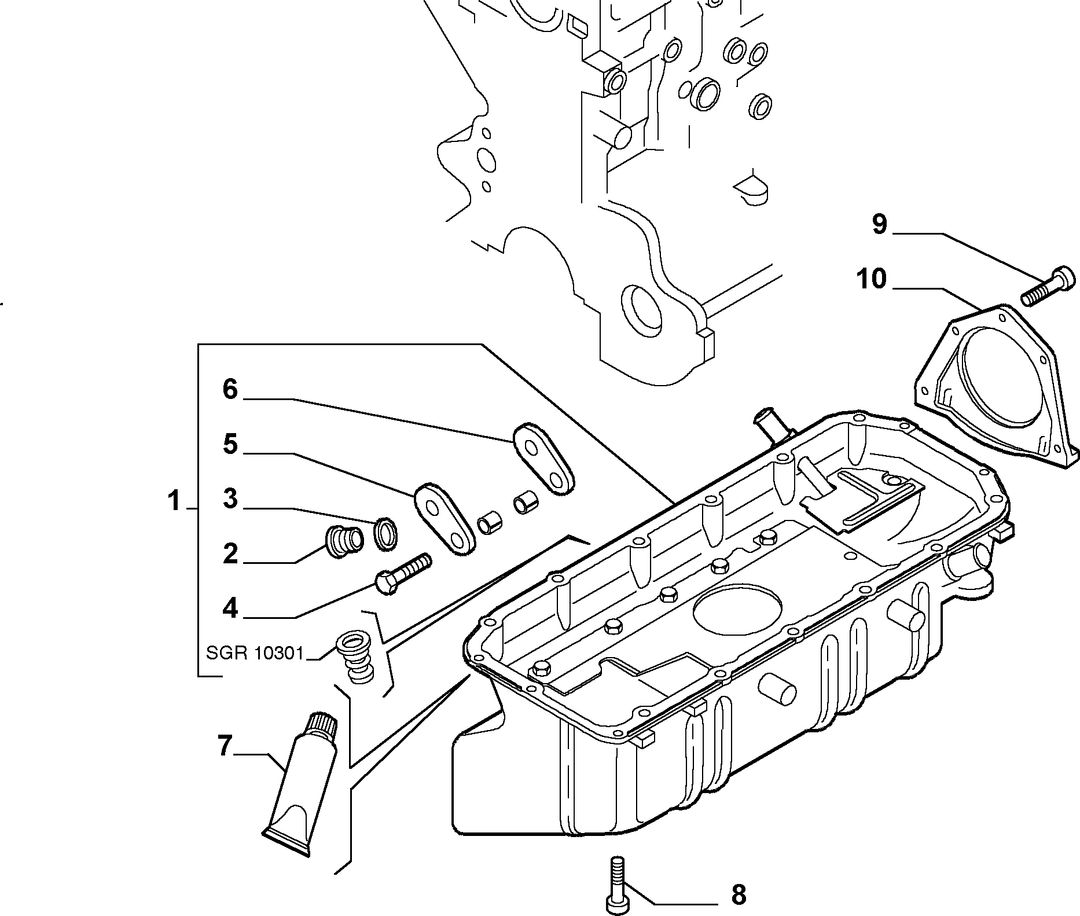 BLOCK SUMP AND COVERS 8