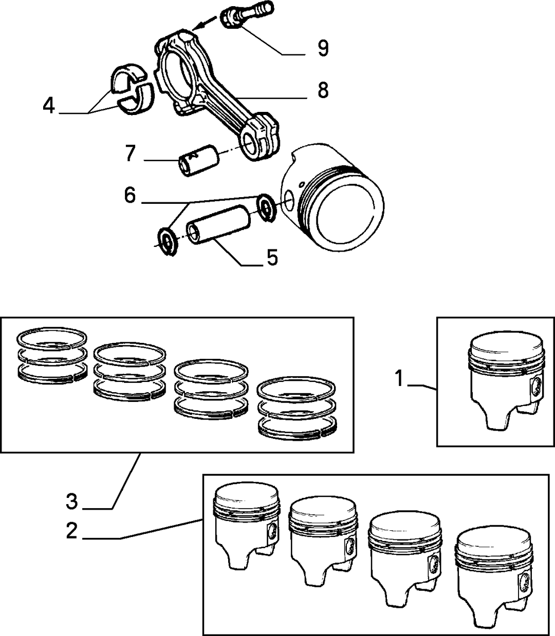 CONNECTING RODS AND PISTONS 1