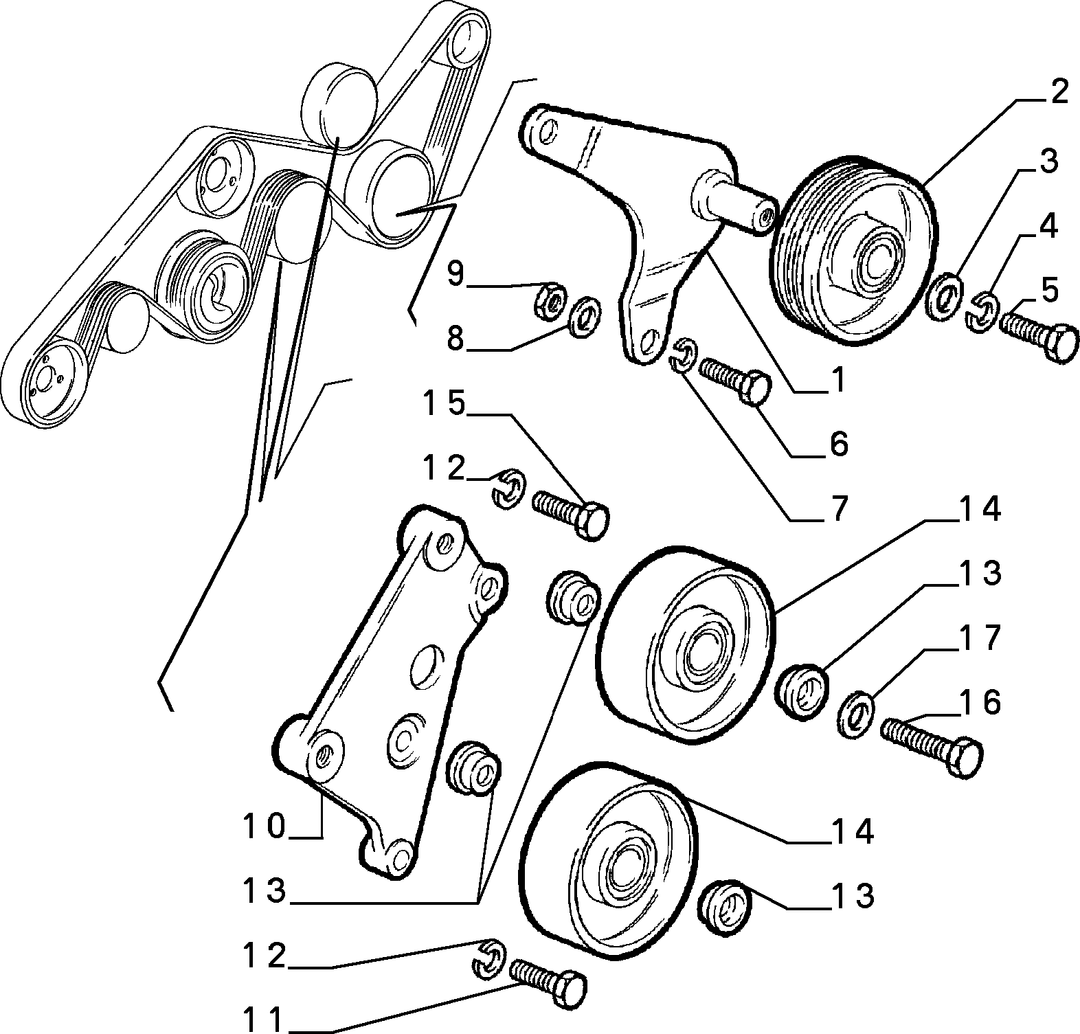 VARIOUS CONTROLS (BELTS AND PULLEYS) 8